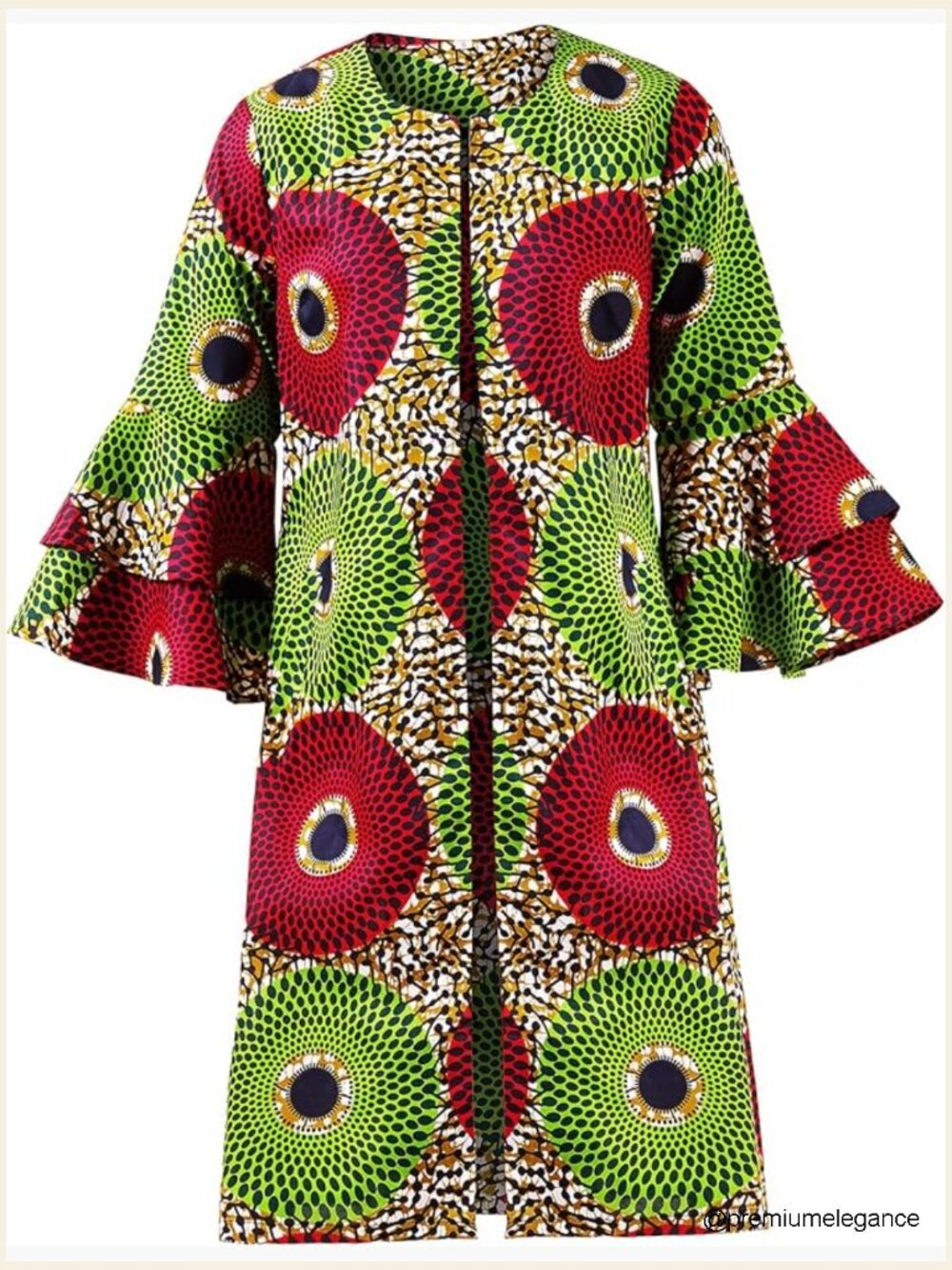 African Print Dashiki Jacket Dress Ankara Traditional Party Wear